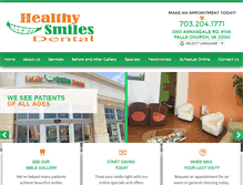 Tablet Screenshot of myfallschurchdentist.com